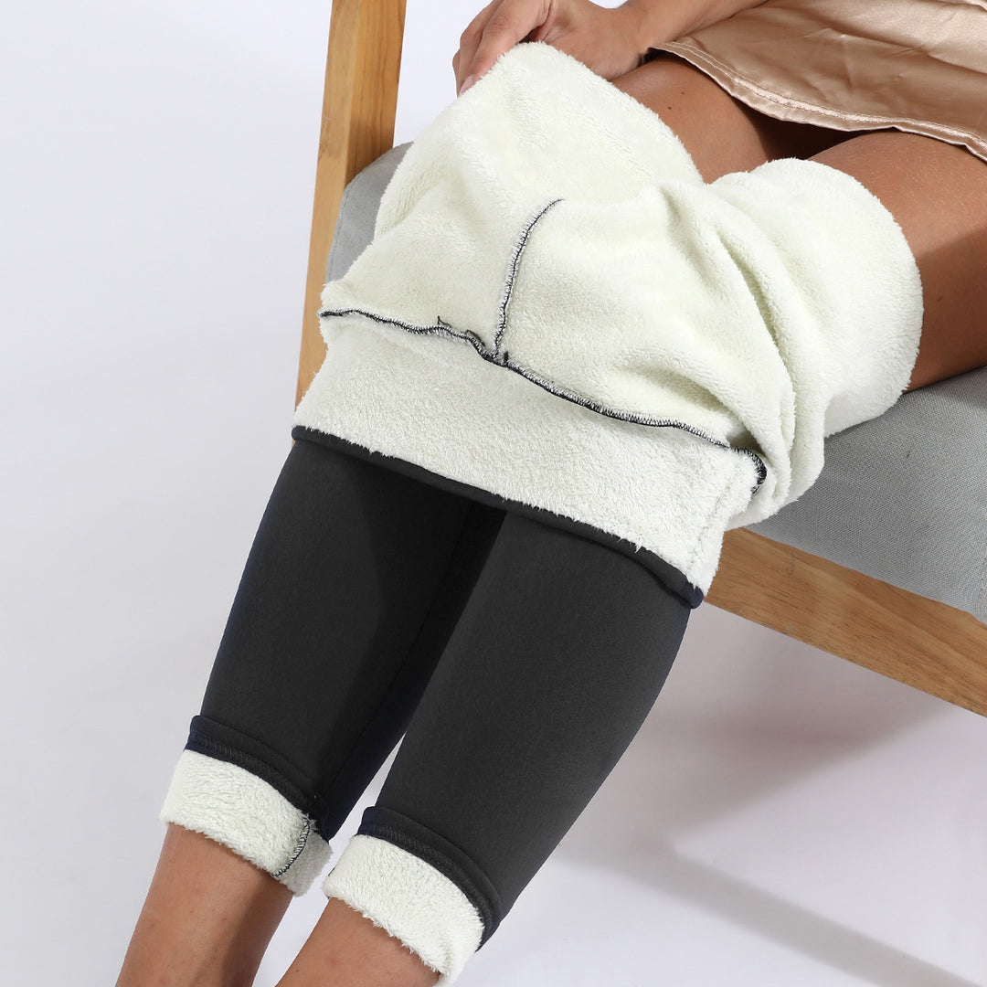 Warm Thick Winter Leggings, High Stretch Skinny Fit Pants