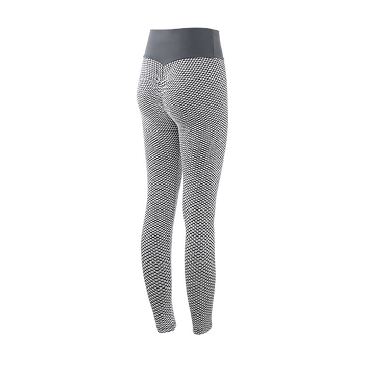 Woman in textured seamless leggings