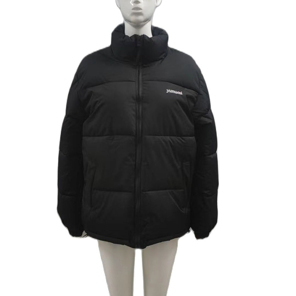 Windproof Padded Winter Coat for Women, Warm Loose Jacket