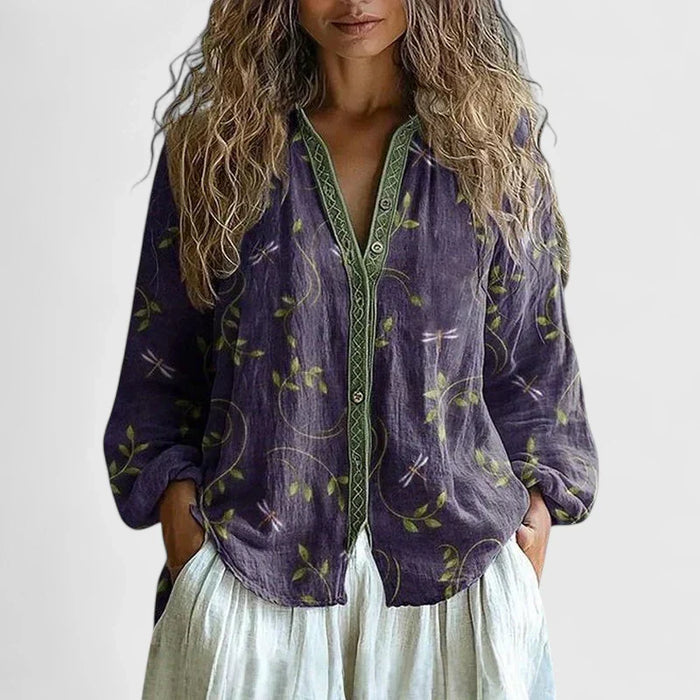 Women's Blouse with Button Front for Everyday Wear