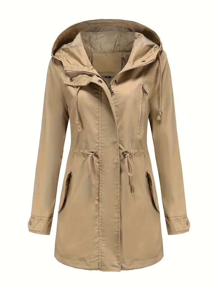 Women's Hooded Parka Waterproof Windproof Long Coat