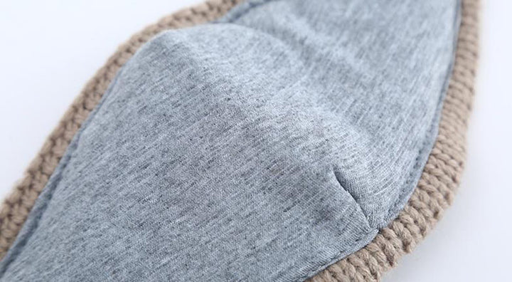 Knit beanie, face mask and neck warmer set