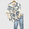 Women's Blouse with Ruffled Sleeves for Everyday Wear