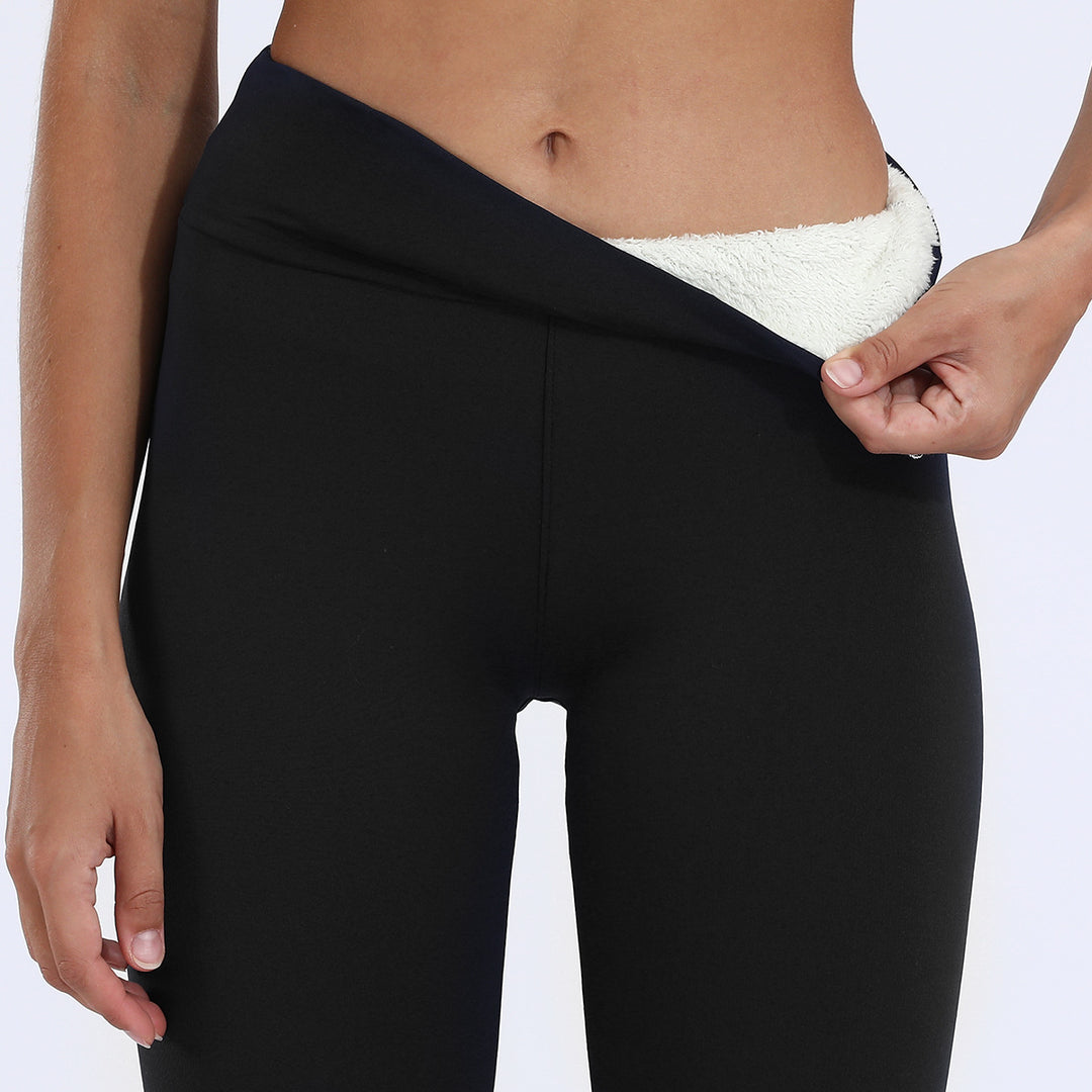 Warm Thick Winter Leggings, High Stretch Skinny Fit Pants