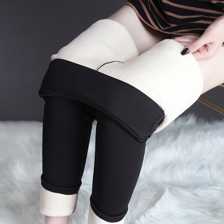 Warm Thick Winter Leggings, High Stretch Skinny Fit Pants