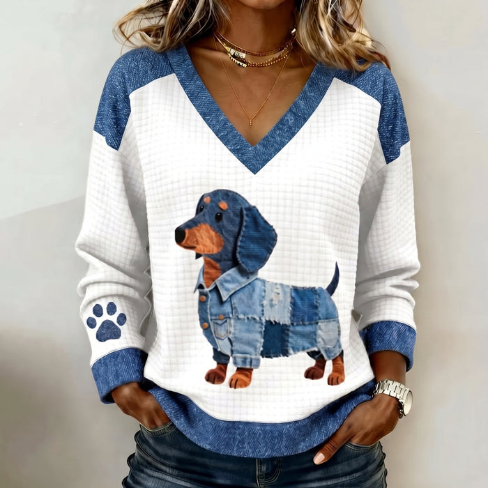 Emily | Playful animal art blouse