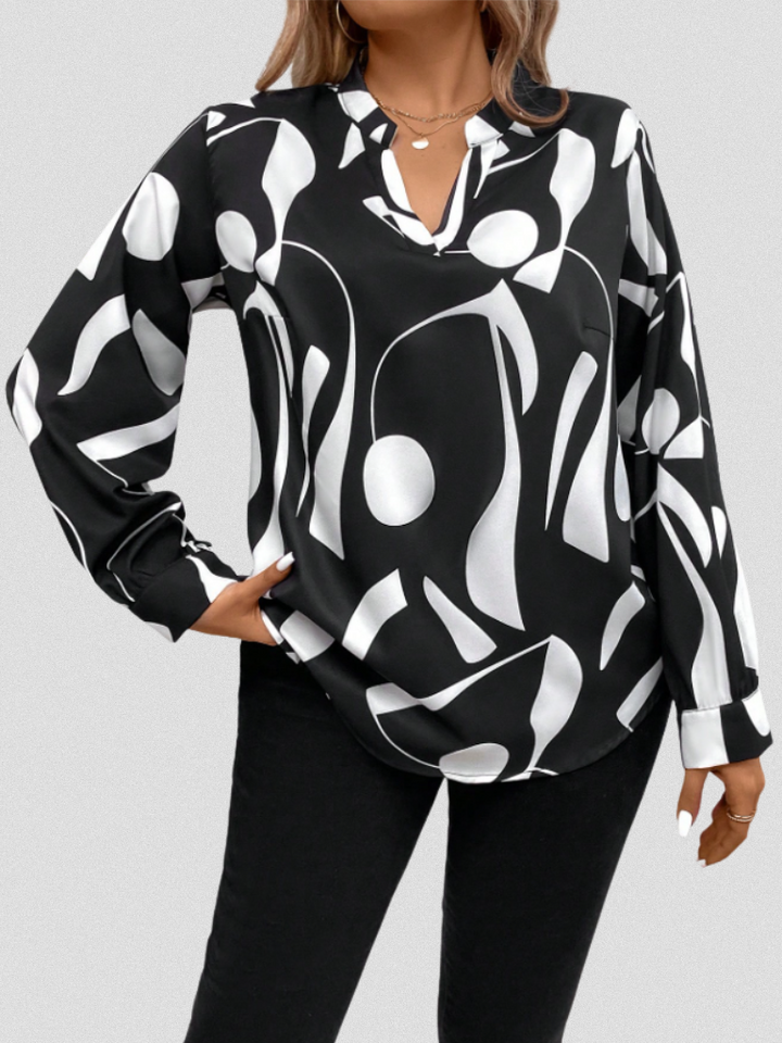 LYRA SATIN LOOK BLOUSE