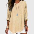 Women's Blouse with Crew Neck for Everyday Wear