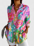 Women's Blouse with Button Front for Everyday Wear