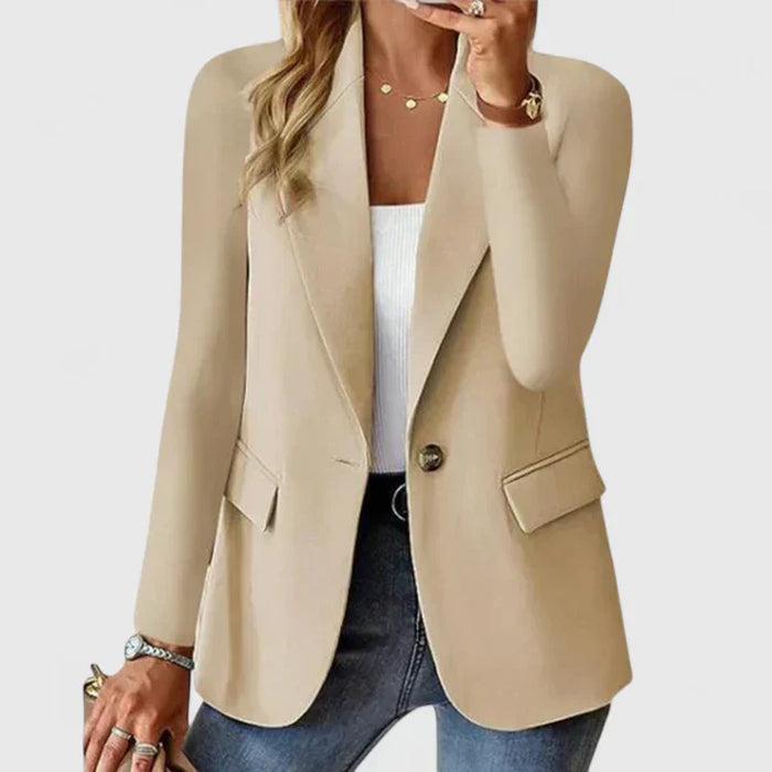 Women's Blazer with Tailored Fit for Office Wear
