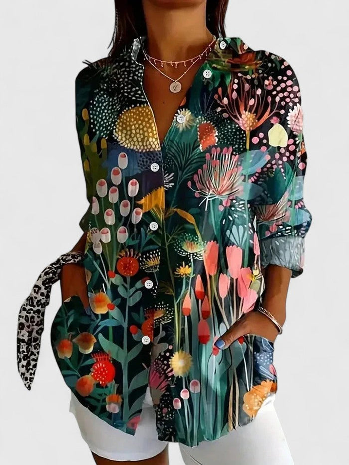 Women's Blouse with Button Front for Everyday Wear