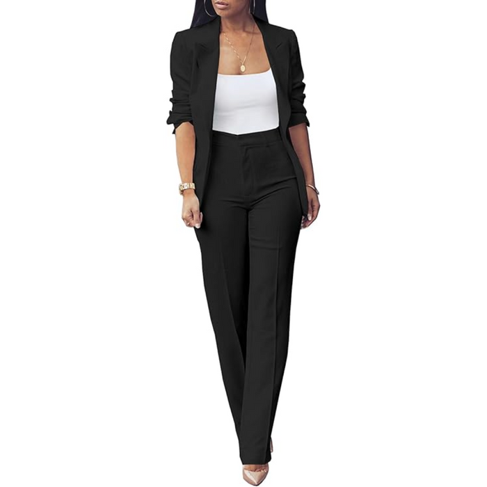 Women's Tailored Blazer and Trouser Set for Office