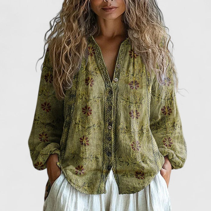 Women's Blouse with Button Front for Office Wear