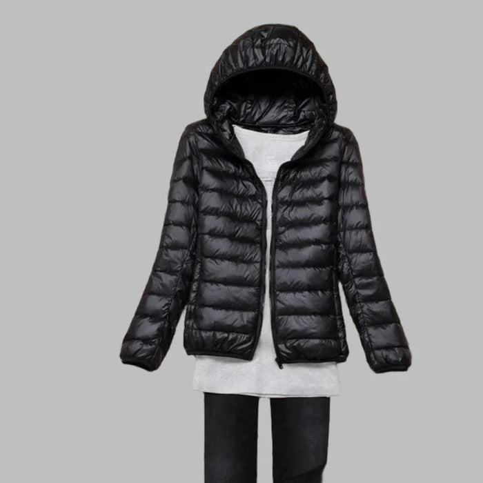 Women's Lightweight Packable Puffer Jacket with Hood
