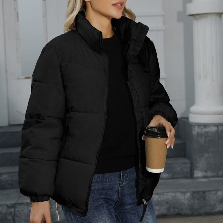 Windproof Padded Winter Coat for Women, Warm Loose Jacket