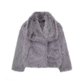 Women's Fluffy Teddy Coat with Lapel, Warm and Thick