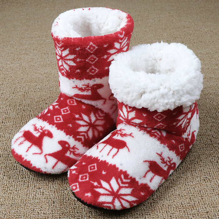Ruby | Christmas Reindeer Slipper Socks with Non-Slip Sole