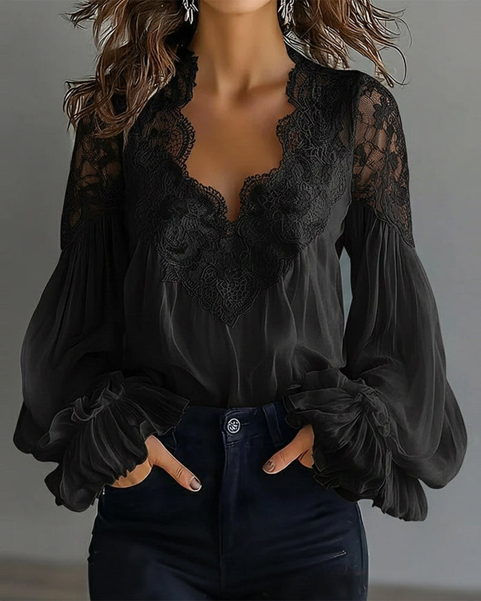 Eva's Boutique | Elegant Lace Blouse