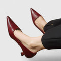 Women's Heels with Orthopedic Block Heel for Office Wear