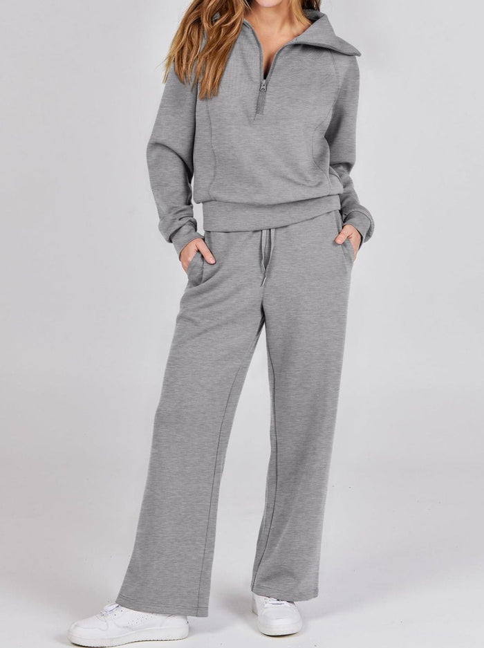 Women's Casual Hoodie and Pants Set Two-Piece Lounge