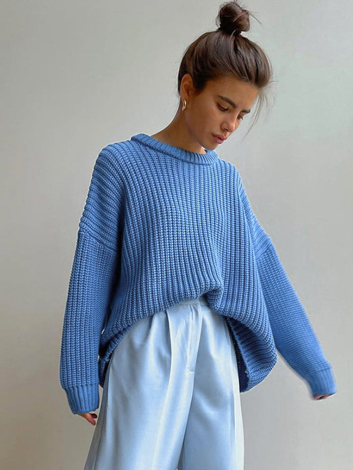 Oversized Chunky Knitted Sweater for Women - Amara