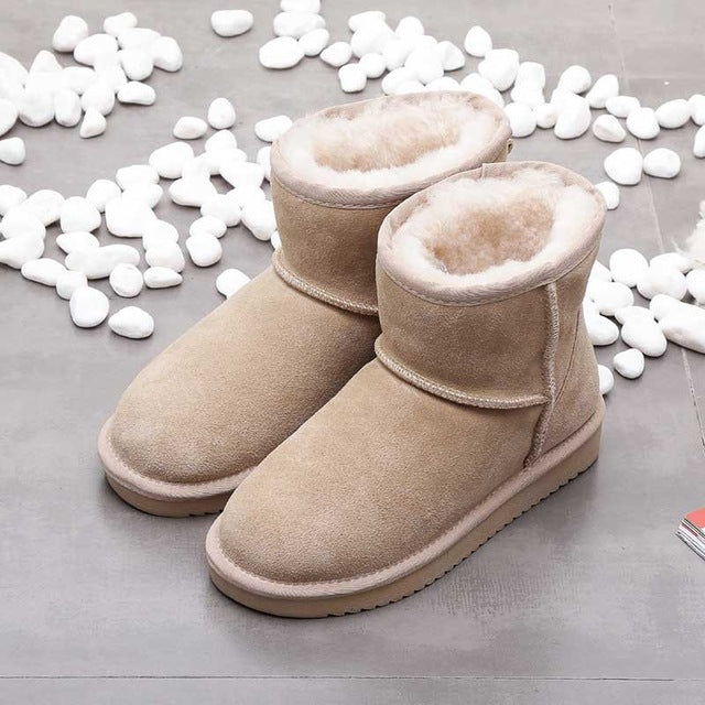 Women's Ankle Snow Boots with Soft Lining for Winter