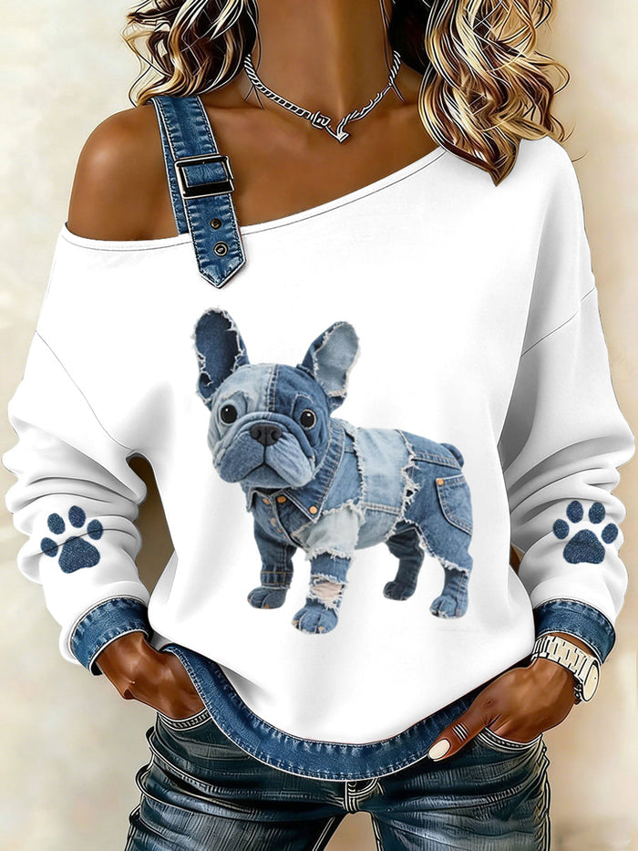 Mia | Fun print long sleeve top