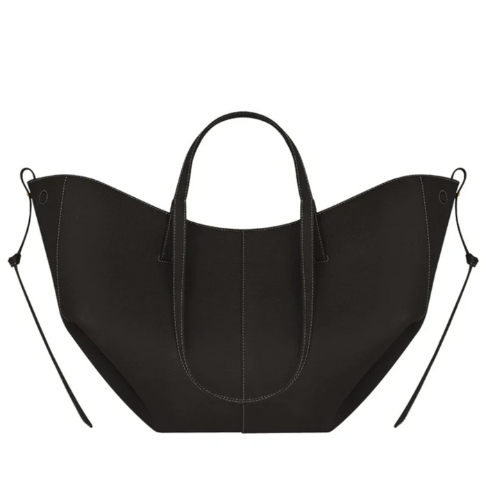 Women's Curved Tote Bag with Adjustable Strap
